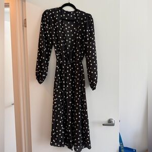 Realisationpar Black Polka Dot Dress